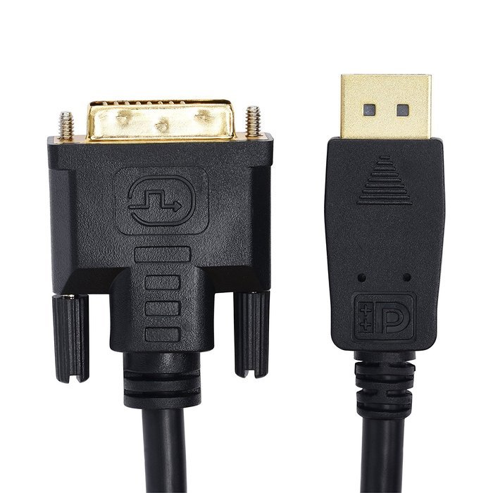 BuyCheapCables&reg; 6 Feet Gold Plated High Quality DisplayPort to DVI-D Dual Link Cable (6')