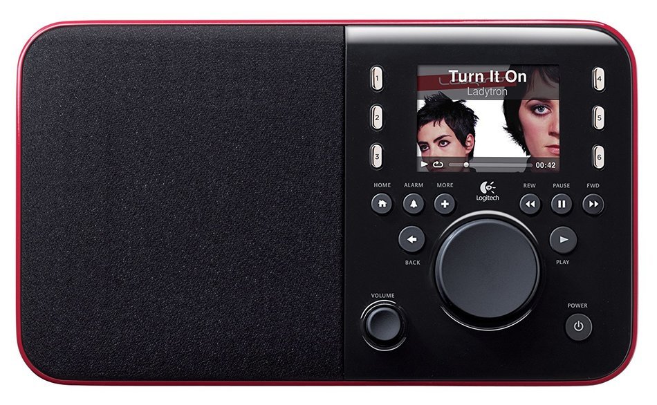 Logitech Squeezebox Radio Music Player with Color Screen (Red) (Discontinued by Manufacturer) N3