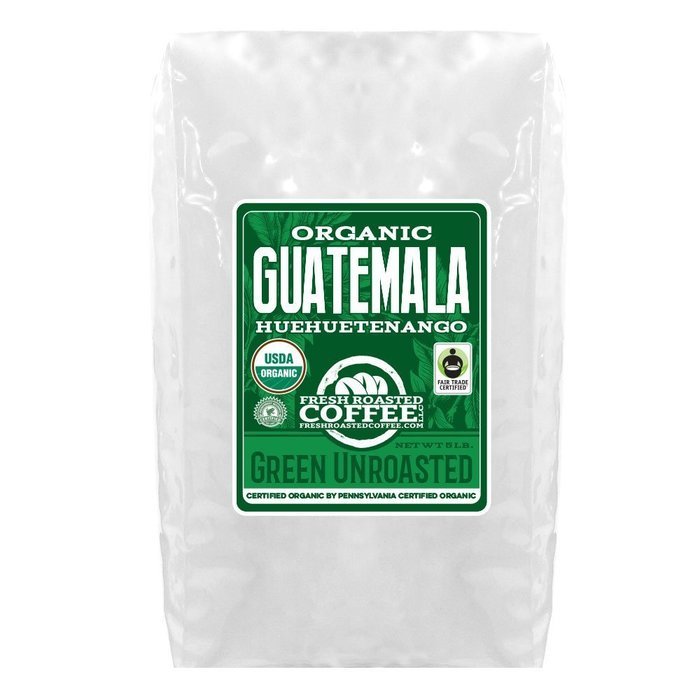 Green Unroasted Coffee, 5 Lb. Bag, Fresh Roasted Coffee LLC. (Colombian Supremo) N21
