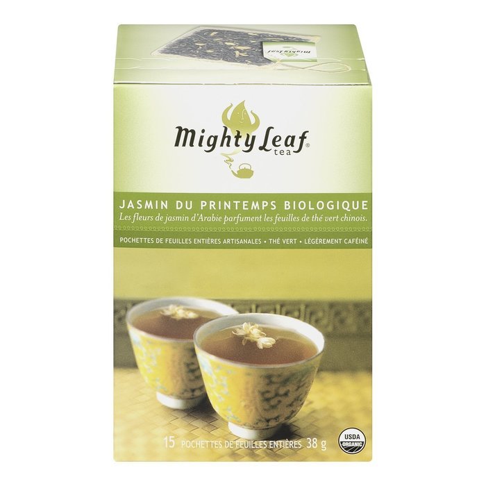 Mighty Leaf Tea, Organic Spring Jasmine, 15-Count Whole Leaf Pouches (Pack of 3) N5