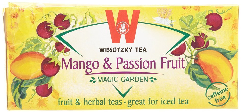 Wissotzky Mango and Passion Fruit, 1.55-Ounce Boxes (Pack of 6) N4