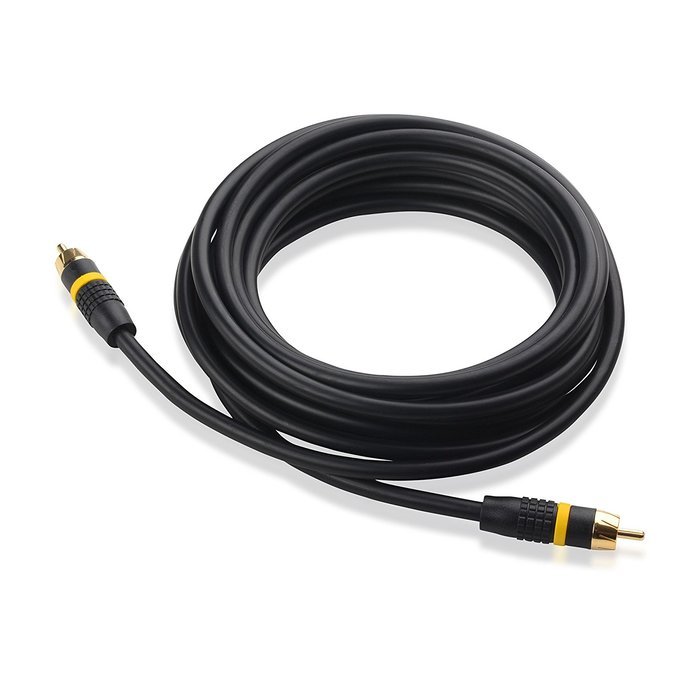 Cable Matters 2-Pack, Gold Plated Subwoofer RCA Audio Cable 15 Feet N3