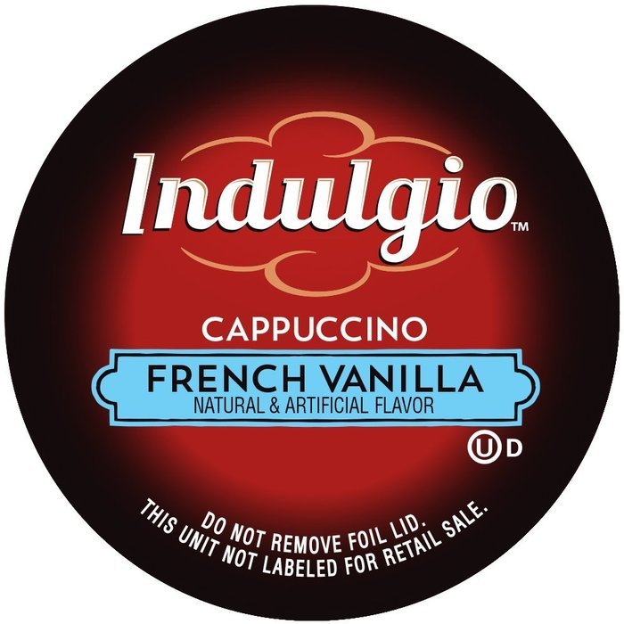 Indulgio French Vanilla Cappuccino Single Serve K-cup, 42 Count (Compatible with 2.0 Keurig Brewers) N111