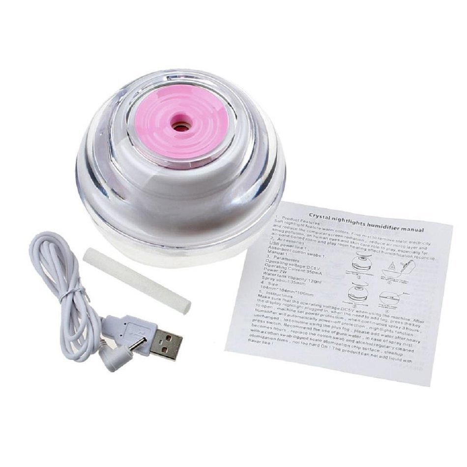 Leewa 80ml USB Colorful LED Luminous Humidifier Aroma Diffuser for Office ; Home (Blue) N3