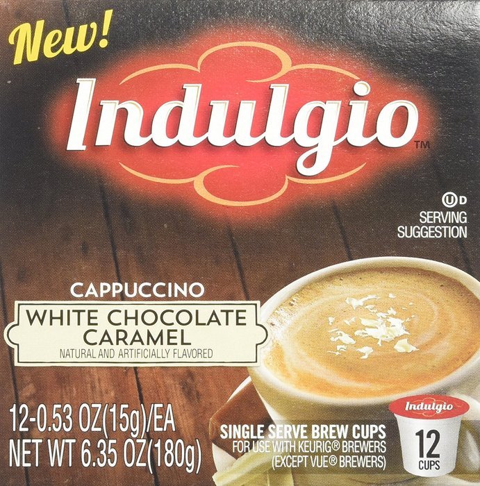 Indulgio French Vanilla Cappuccino Single Serve K-cup, 42 Count (Compatible with 2.0 Keurig Brewers) N113