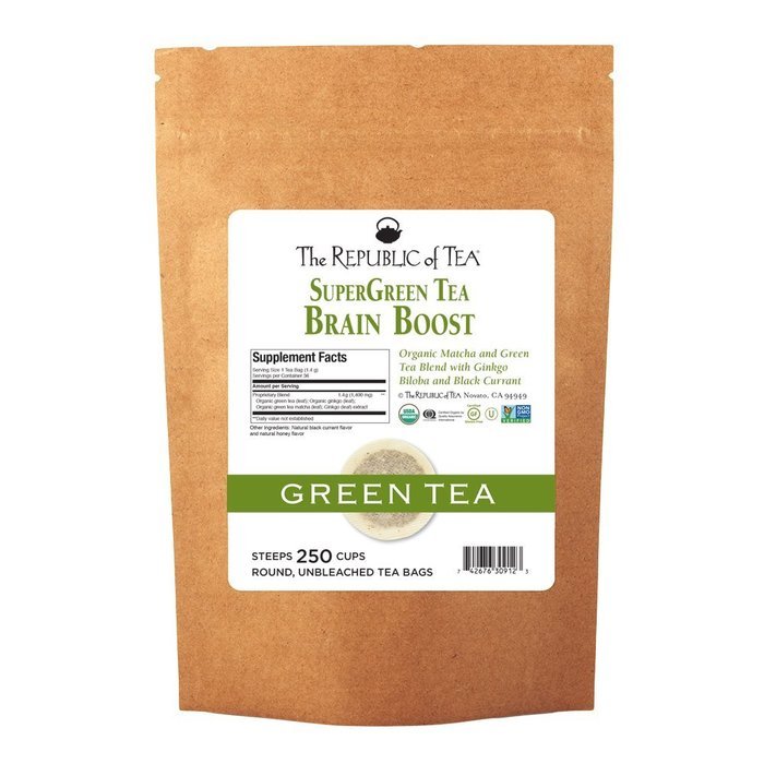 The Republic Of Tea Lean Green Supergreen Tea, 36 Tea Bags, Matcha And Garcinia Cambogia Tea Blend N6