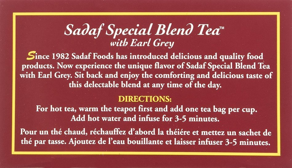 Sadaf Special Blend Tea Eg, 50-count N3