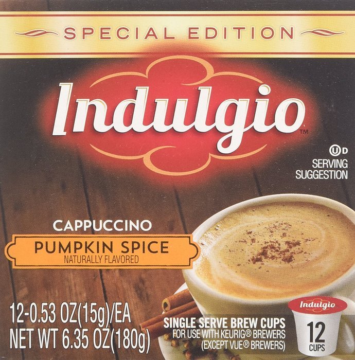 Indulgio French Vanilla Cappuccino Single Serve K-cup, 42 Count (Compatible with 2.0 Keurig Brewers) N127