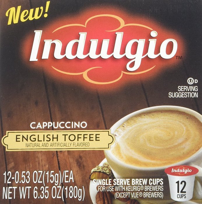 Indulgio French Vanilla Cappuccino Single Serve K-cup, 42 Count (Compatible with 2.0 Keurig Brewers) N129
