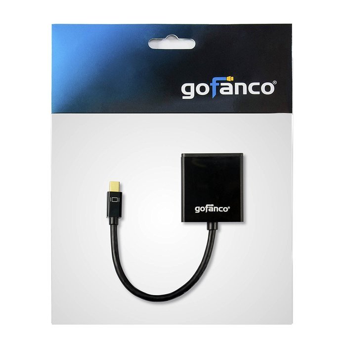 gofanco [5-pack] Gold Plated 6 Feet Mini DisplayPort to DVI Adapter Cable (Black) - Thunderbolt 2 Compatible for... N3