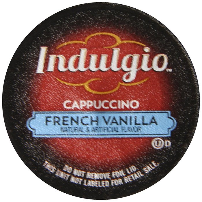 Indulgio French Vanilla Cappuccino Single Serve K-cup, 42 Count (Compatible with 2.0 Keurig Brewers) N132