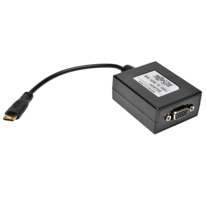 Tripp Lite 6-in HDMI to VGA with Audio Converter Adapter for Chromebook Laptop Desktop PC, 1920x1200/1080P, 6"... N2