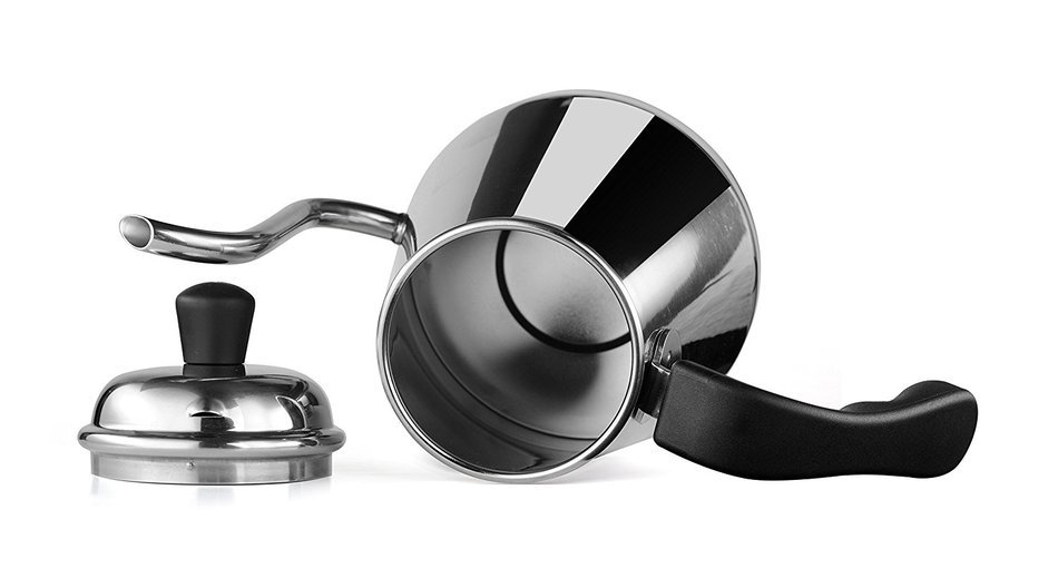 Flowtrol&trade; Pour Over Coffee & Tea Kettle &ndash; Gooseneck Spout For Perfect Flow Control &ndash; Lightweight Stainless Steel... N7