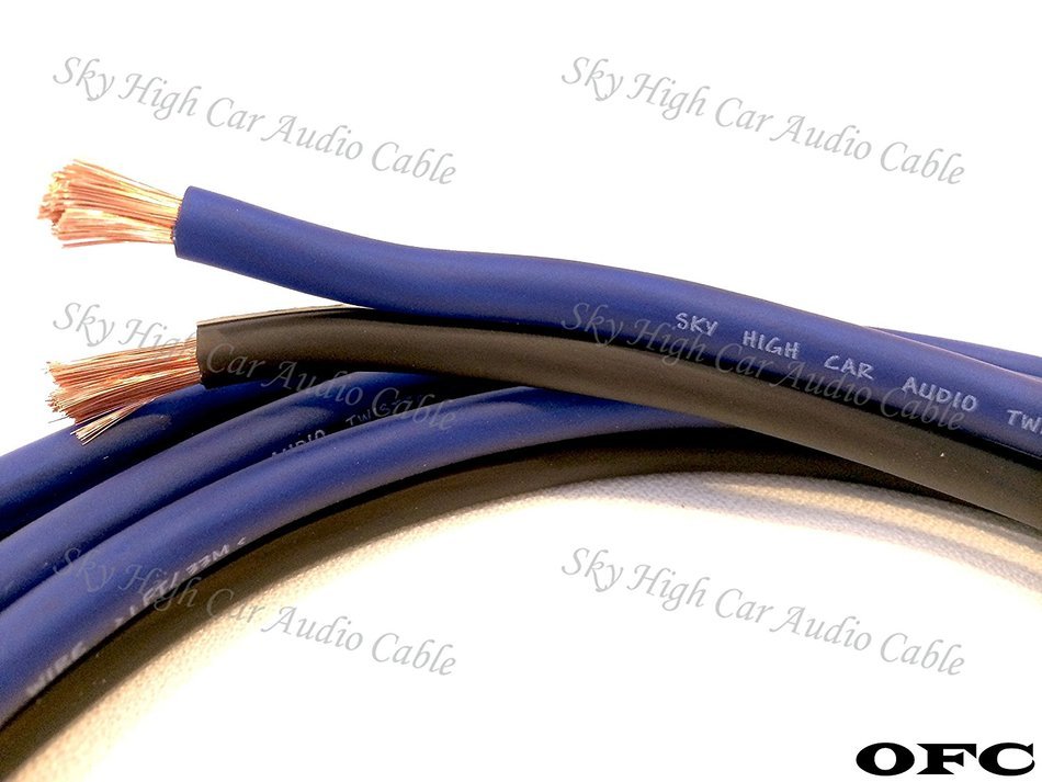 10' feet OFC TRUE 8 Gauge AWG Oxygen Free Copper Speaker Wire Car Home Audio