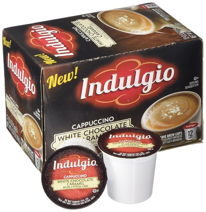 Indulgio French Vanilla Cappuccino Single Serve K-cup, 42 Count (Compatible with 2.0 Keurig Brewers) N146