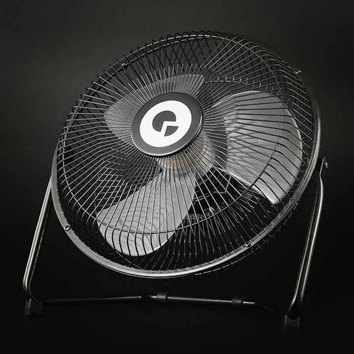 MATCC 10 Inch Large Air Circulator Cooling Desktop Fan With 360 Degree Rotatable USB Rechargeable? 18650 Battery...