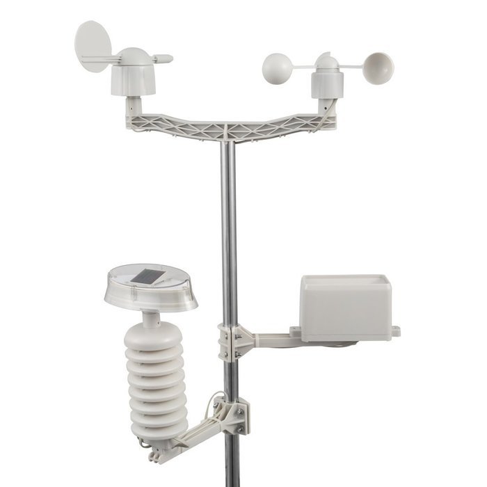 PCE Instruments Weather Station PCE-FWS 20 with touch screen has 5 sensors and a mast N4
