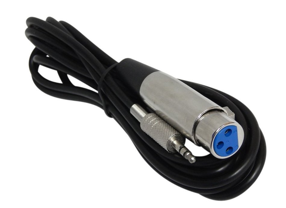 YCS Basics 10 Foot XLR Female To 3.5mm Stereo Male Cable