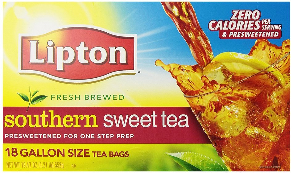 Lipton Southern Sweet Tea, Gallon-Size Tea Bags, 18-Count