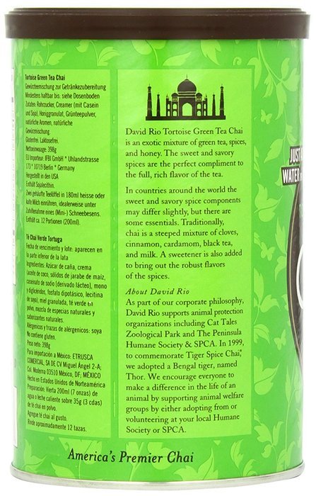 David Rio Chai Mix, Tiger Spice, 14 Ounce N62
