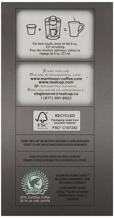 Martinson Coffee, Hazelnut Vanilla Decaf, 24 Single Serve RealCups N90