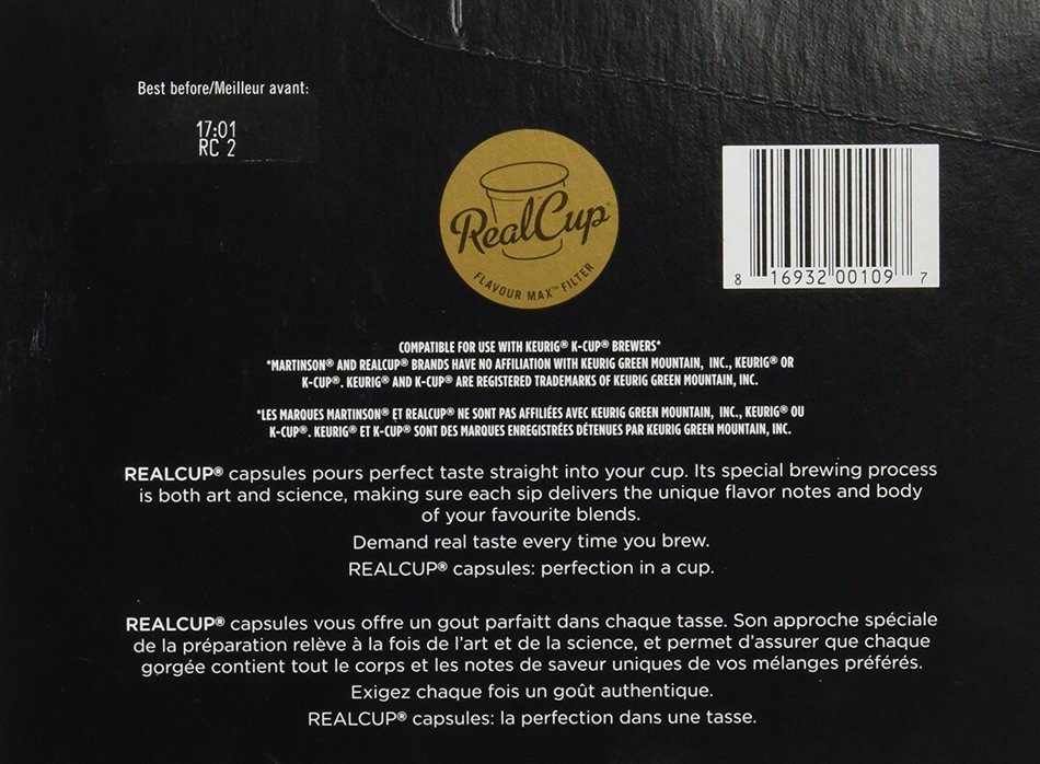 Martinson Coffee, Hazelnut Vanilla Decaf, 24 Single Serve RealCups N92