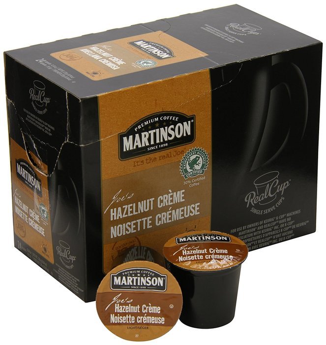 Martinson Coffee, Hazelnut Vanilla Decaf, 24 Single Serve RealCups N94