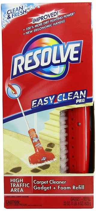 Resolve Easy Clean Pro Carpet Shampooer System with Brush Gadget and Foam Carpet Cleaner Spray, 22 oz N2