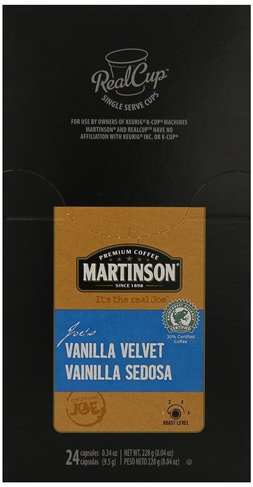Martinson Coffee, Hazelnut Vanilla Decaf, 24 Single Serve RealCups N99