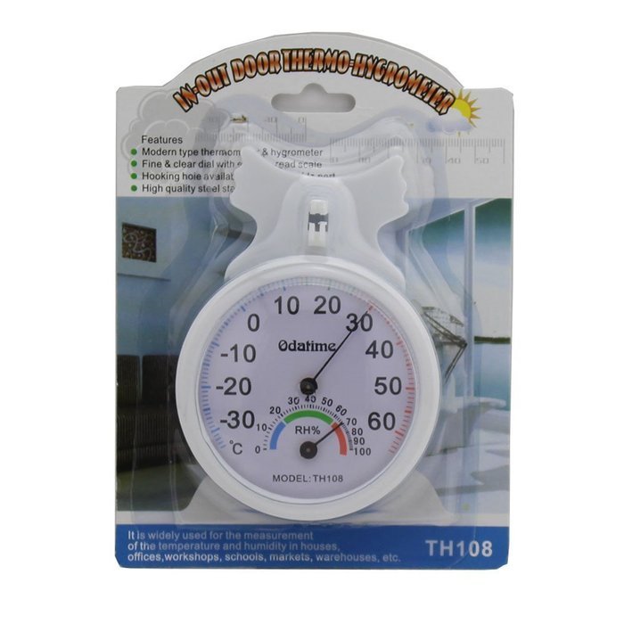 Jieweixin&reg; Mini Multifunction Indoor & Outdoor Centigrade Round Hanging Dial Thermo-Hygrometer Household Electronic... N3