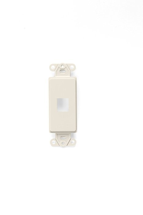 LEVITON 41643-T 3-Port QuickPort Decora Platform, Light Almond N8