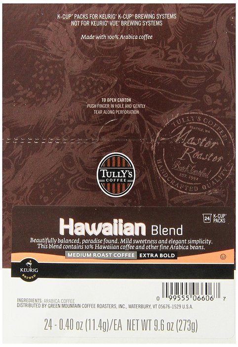 Tully's Coffee French Roast, Keurig K-Cups, 72 Count N30