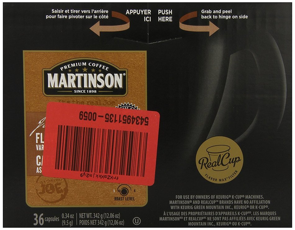 Martinson Coffee, Hazelnut Vanilla Decaf, 24 Single Serve RealCups N108