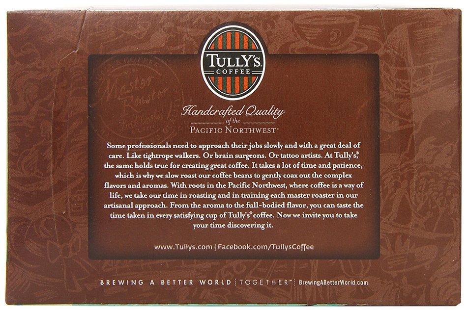 Tully's Coffee French Roast, Keurig K-Cups, 72 Count N32