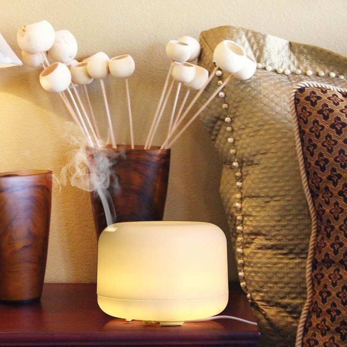 Magnet Ultrasonic 500ml Aromatherapy Essential Oil Diffuser with 4 Timer Settings 7 LED Color Changing Lamps N3