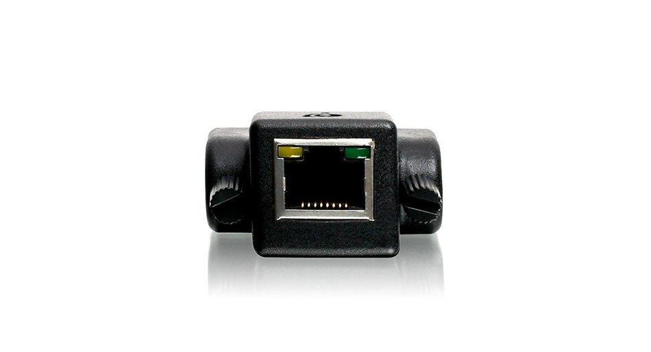 IOGEAR DVI-D CAT5e/6 Mini Extender, Black (GVE200) N2