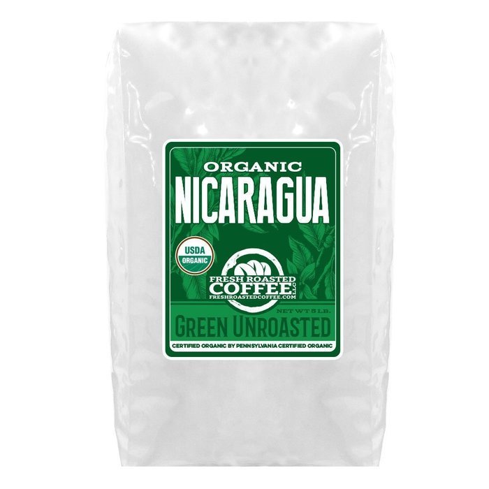 Green Unroasted Coffee, 5 Lb. Bag, Fresh Roasted Coffee LLC. (Colombian Supremo) N22