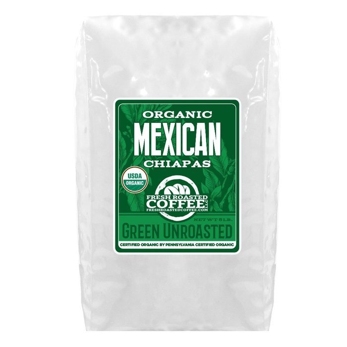 Green Unroasted Coffee, 5 Lb. Bag, Fresh Roasted Coffee LLC. (Colombian Supremo) N24