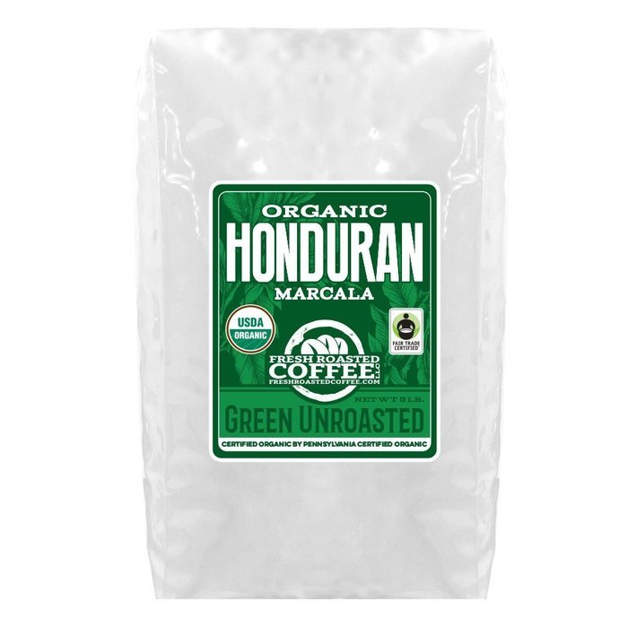 Green Unroasted Coffee, 5 Lb. Bag, Fresh Roasted Coffee LLC. (Colombian Supremo) N28