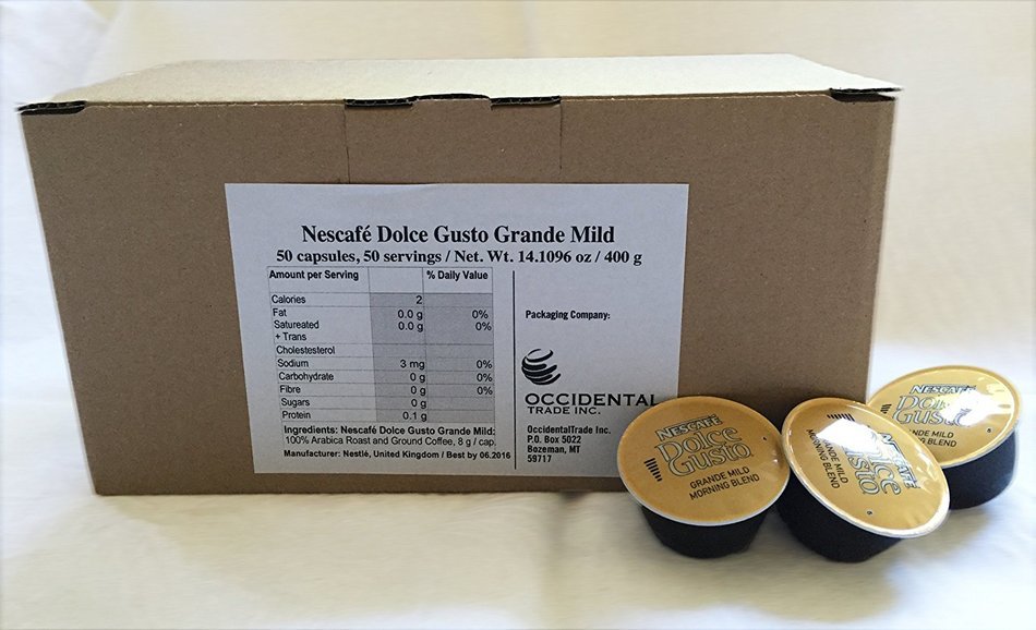 50 X Nescaf&eacute; Dolce Gusto Grande Mild, Coffee Capsule, 50 Capsules N4
