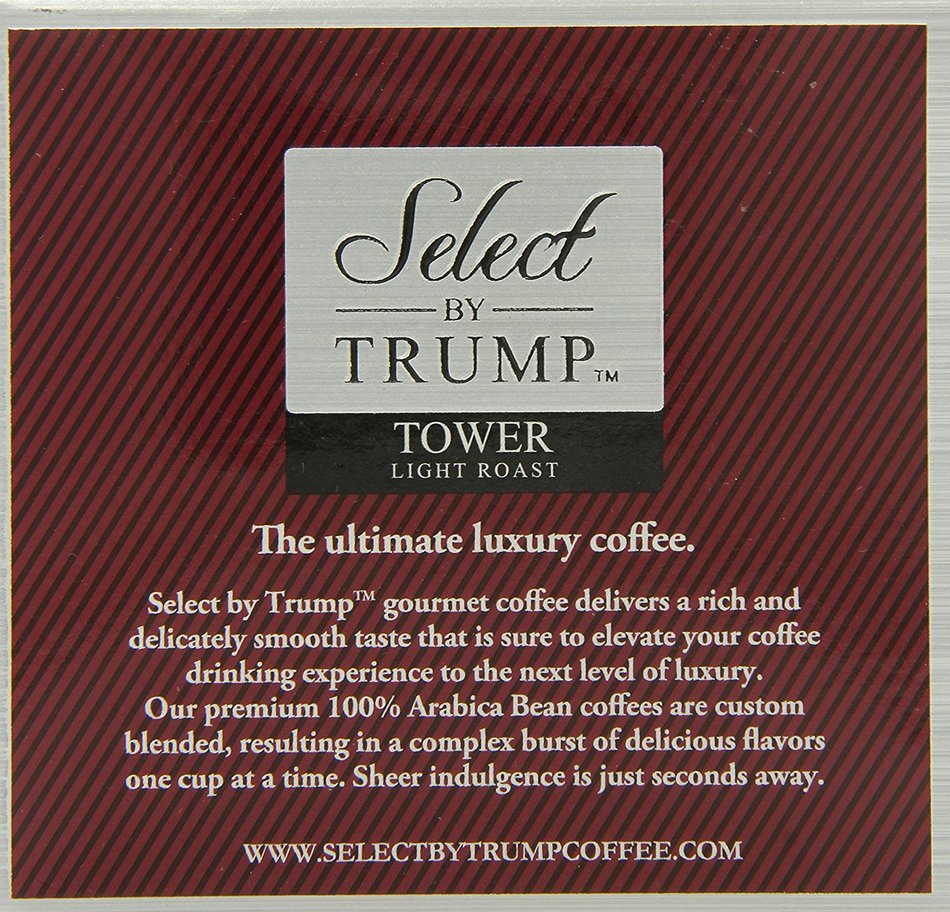 Select by Trump Tower Coffee Single-Cup Coffee for Keurig K-Cup Brewers, 12 Count