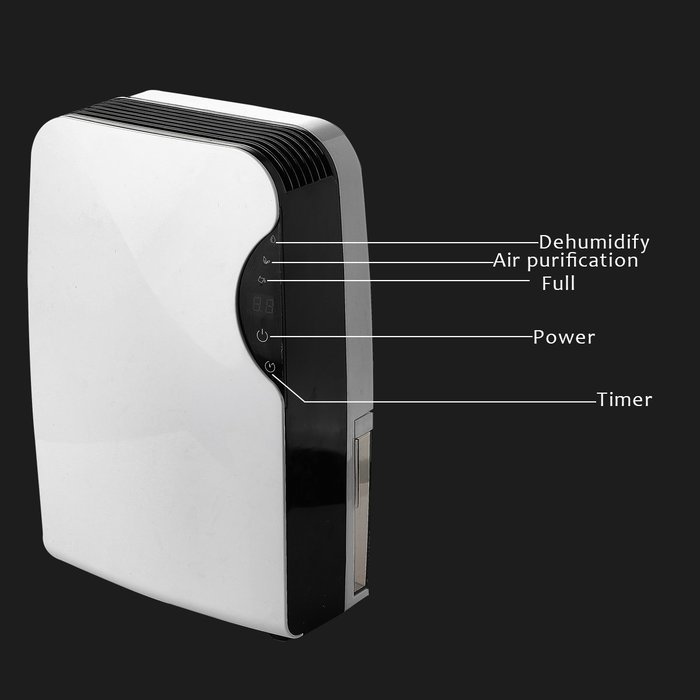 OULUN Self Draining Comfortable Peltier Small Dehumidifier Touch-screen Multi-mode Air Dryer Whisper-quiet Air... N3