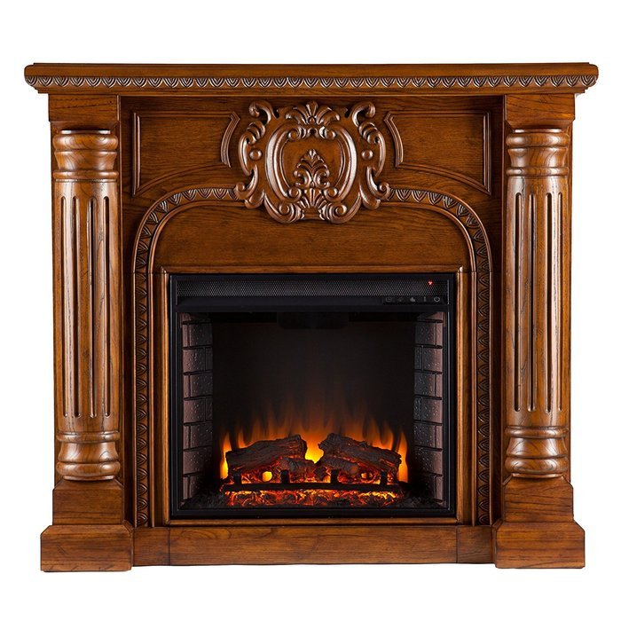 Romano Electric Fireplace - Salem Antique Oak