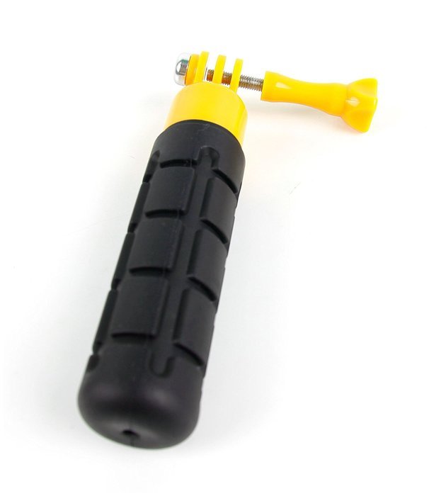 DURAGADGET Limited Edition, Waterproof Hand Grip Pole / Monopod with Wrist Strap in Black & Yellow - Compatible...