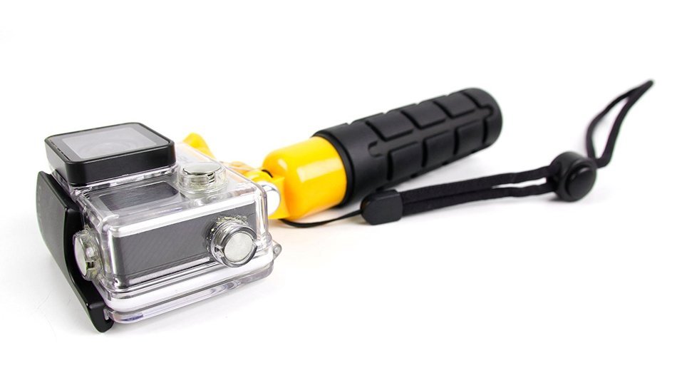 DURAGADGET Limited Edition, Waterproof Hand Grip Pole / Monopod with Wrist Strap in Black & Yellow - Compatible... N2