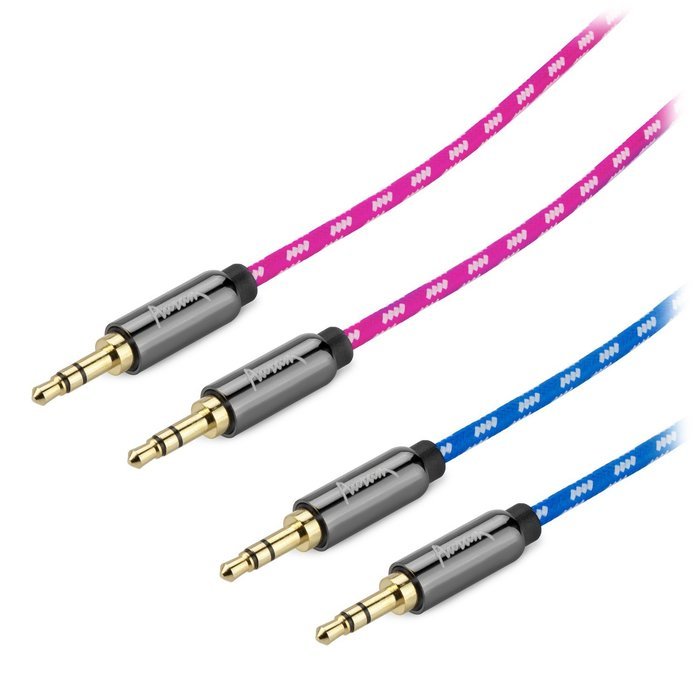 Aurum Cables Male to Male 3.5mm Universal Gold Plated Auxiliary Audio Stereo Cable for iPhone, iPad, iPod, Kindle... N3