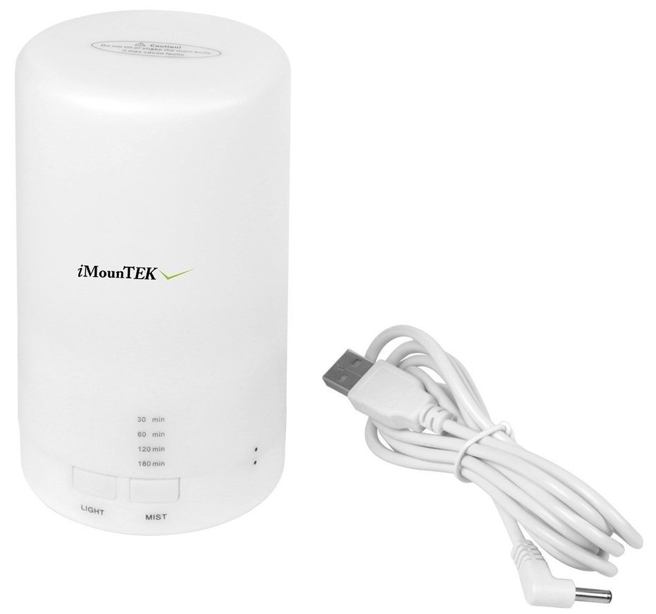 GPCT Essential Oil Diffuser, 50ml USB Powered with Timer and 7 Colorful LED Lights N2