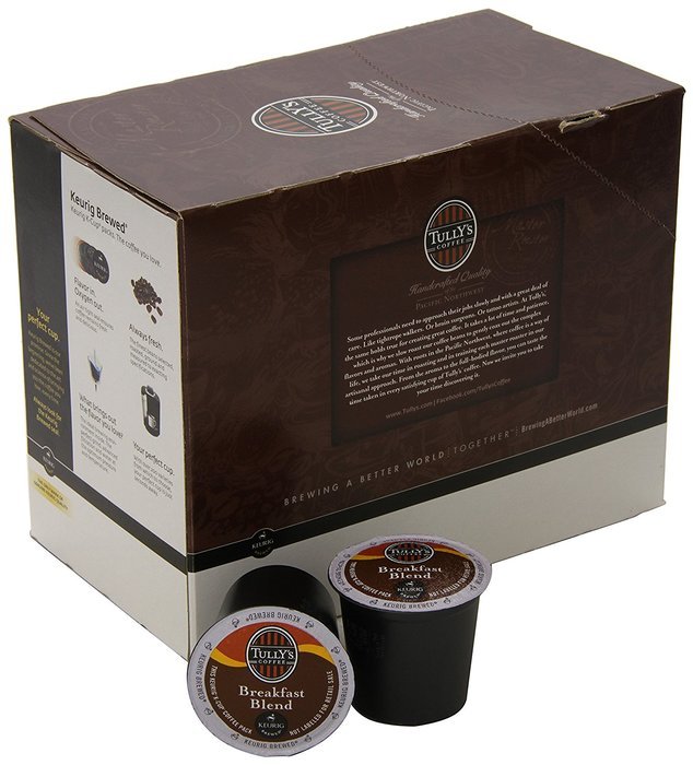 Tully's Coffee Breakfast Blend K-Cup for Keurig Brewers (Pack of 96) N3