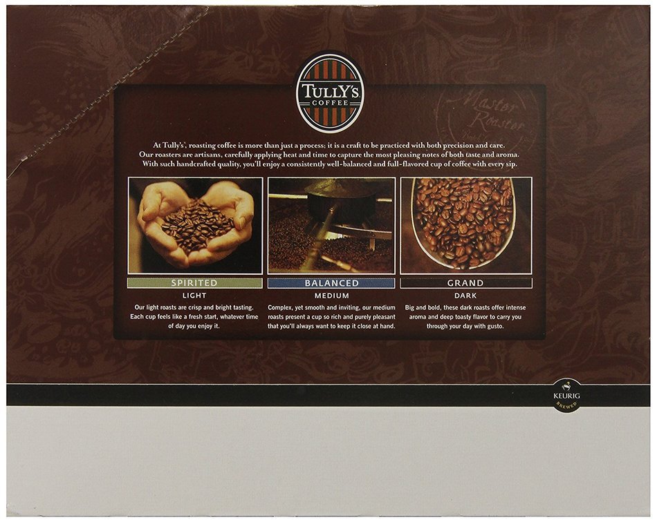 Tully's Coffee Breakfast Blend K-Cup for Keurig Brewers (Pack of 96) N5