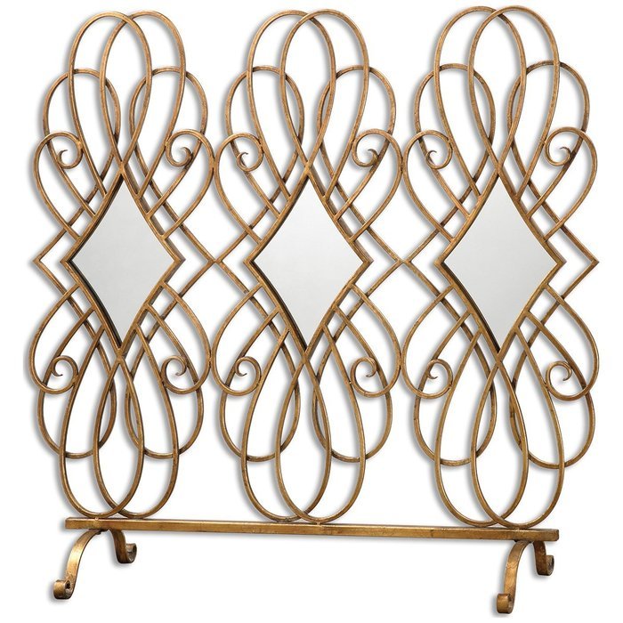 Uttermost 19964 Lilou Mirrored Fireplace Screen free image download
